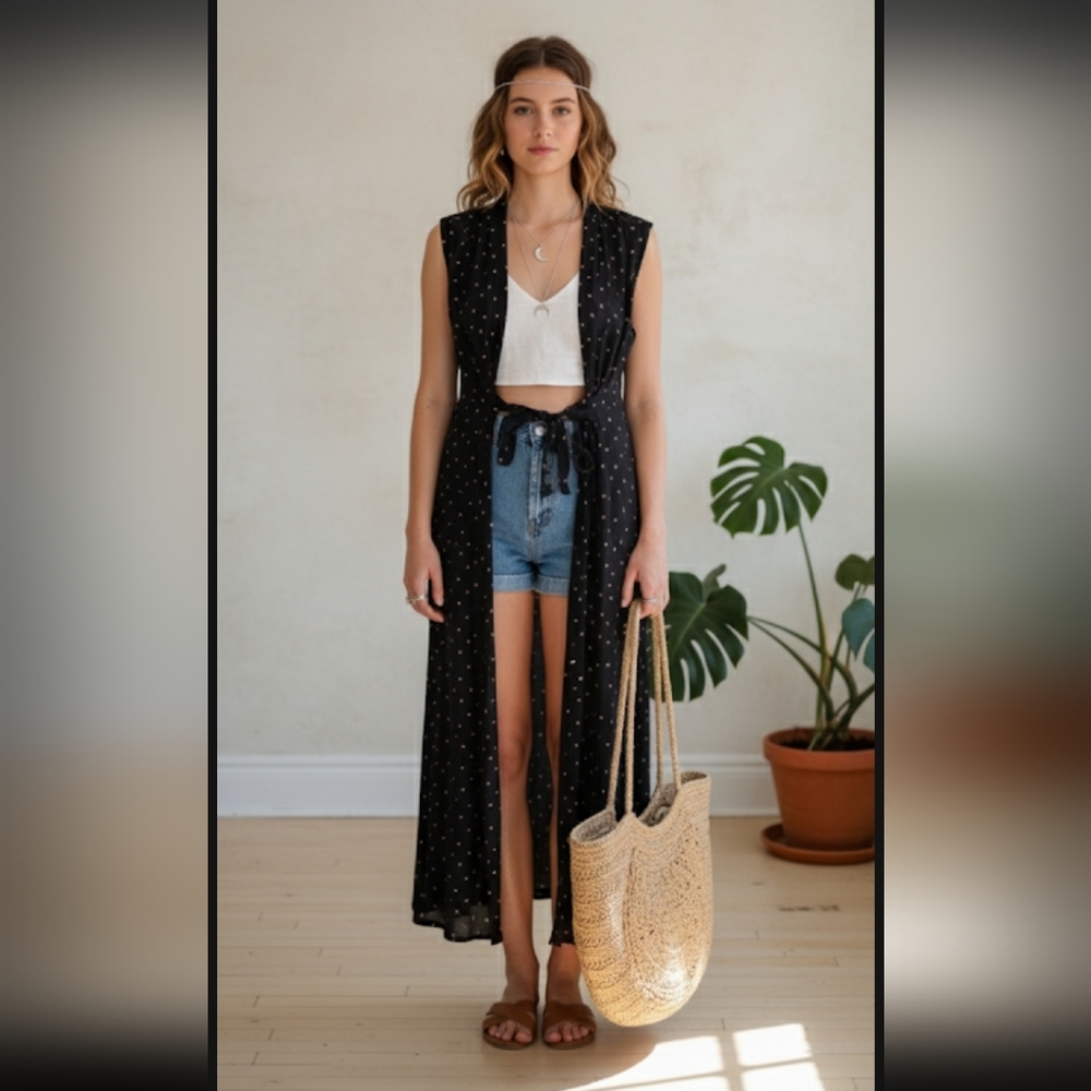 Free People Sleeveless Duster Small